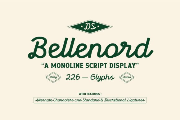 Bellenord: The Monoline Script with Classic Golf Elegance