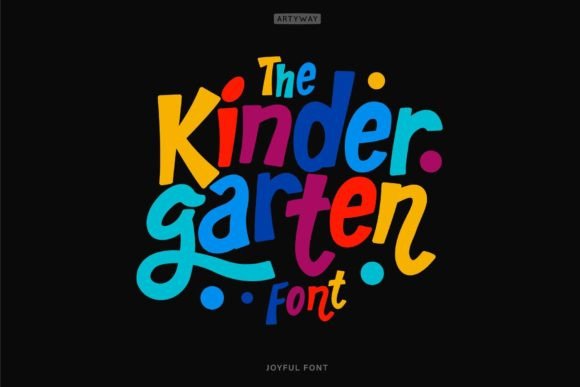 Celebrate Childhood: The Vibrant Kindergarten Font