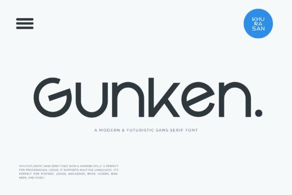 Gunken: A Modern Sans Serif for Sleek, Futuristic Design