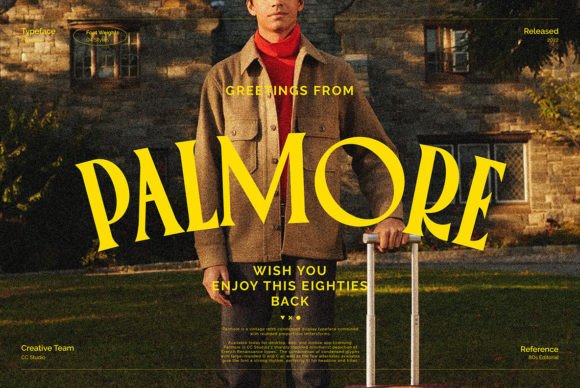 Palmore: A Vintage Typeface for Bold Headlines