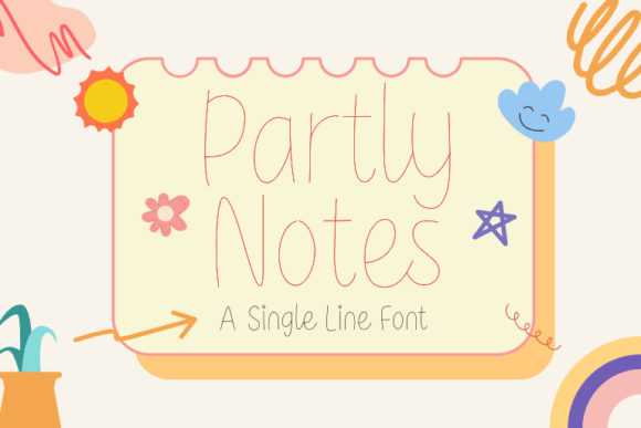 Partly Notes: The Single-Line Script for Modern Branding