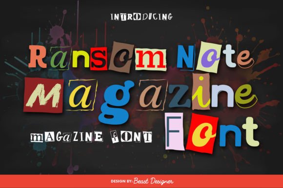 Ransom Note Magazine: The Bold Typeface for Unforgettable Design